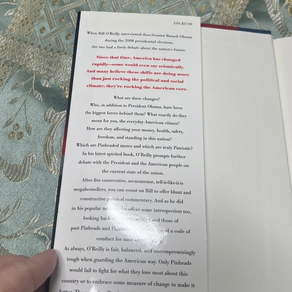 Pinheads and Patriots by Bill O’Reilly Hardback